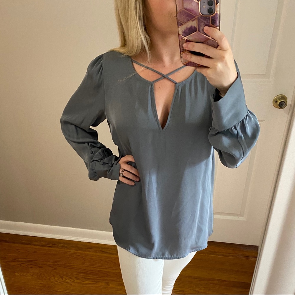 Gorgeous Sheer Long Sleeve Express Top